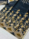 Mehak Three-Piece: Luxurious Silk with Golden Embroidery and Organza Dupatta