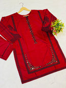 Luxurious Mehfil Two-Piece Ensemble with Intricate Embroidery and Handmade Work